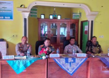 Danramil 428-01 Mukomuko Hadiri Pengukuhan dan Peningkatan Peran Tugas Satlinmas Desa se Kecamatan V Koto