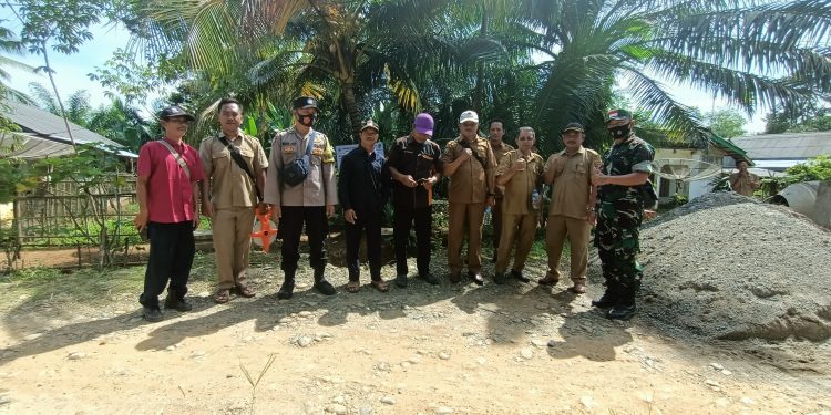 Pemdes Tanjung Jaya Gelar Peletakan Batu Pertama Pembangunan Desa