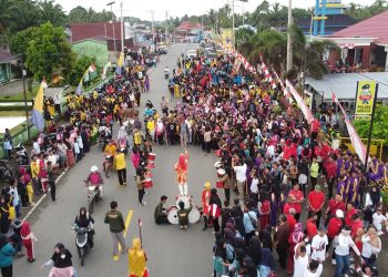 Menuju Hari Kemerdekaan Republik Indonesia ke 77 : Jalan Santai Bertabur Hadiah Digelar di Kecamatan Ipuh