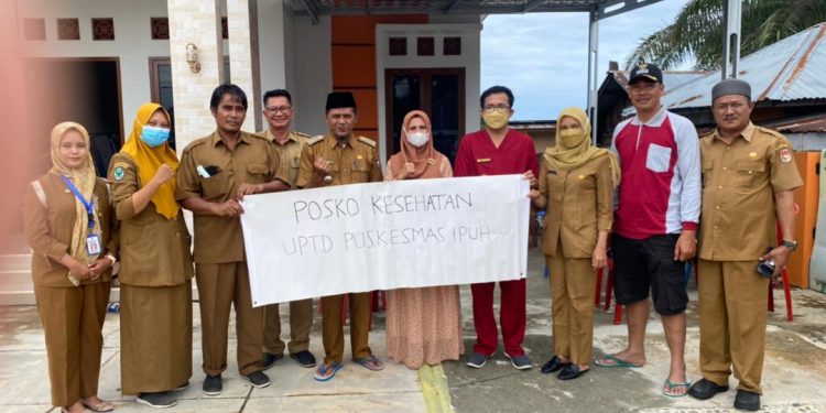 Banjir Desa Air Buluh, UPTD Puskesmas Ipuh Dirikan Posko Kesehatan