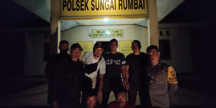 Polsek Sungai Rumbai Tangkap Warga di Duga Curi Ternak Sapi