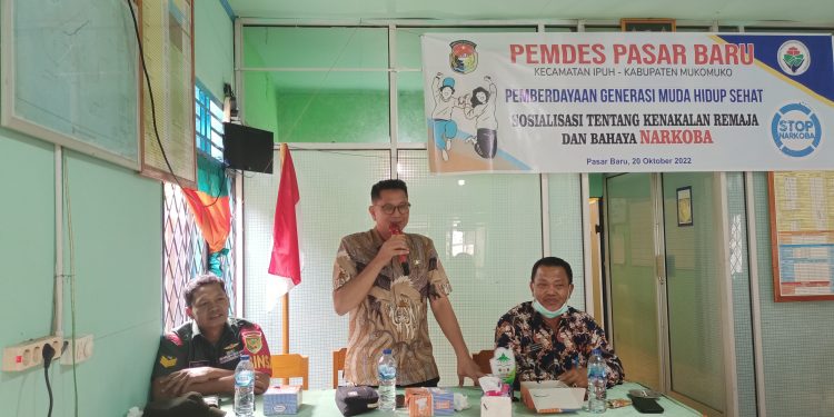 Pemdes Pasar Baru Gelar Sosialisasi Bahaya Narkoba dan Gerakan Pemuda Sehat