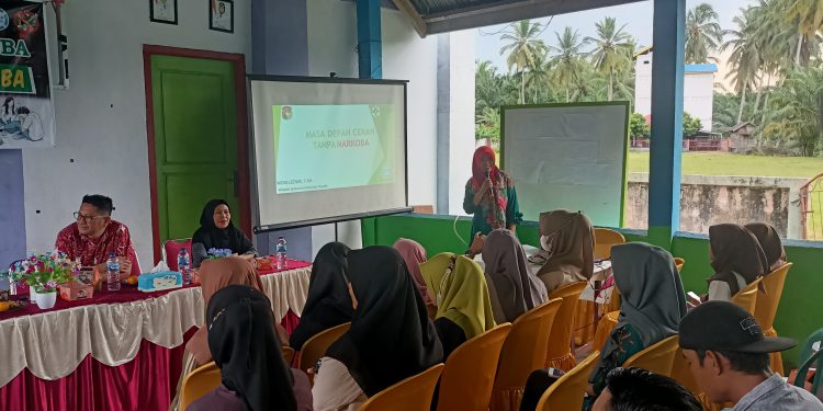 Mencegah Penyalahgunaan Narkoba,Pemdes Pulau Makmur Gelar Sosialisasi