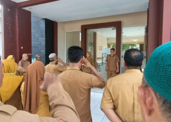 Wabup Mukomuko, Wasri Pimpinan Apel Sore Kecamatan Ipuh