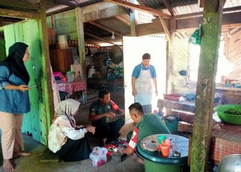 Upaya Meringankan Beban Ekonomi, Babinsa Masuk Dapur Warga Binaan