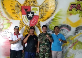 Kodam II Sriwijaya Gelar Vidcon dengan Kodim 0428/Mukomuko di Warkop Kampung Pancasila Desa Sumber Makmur