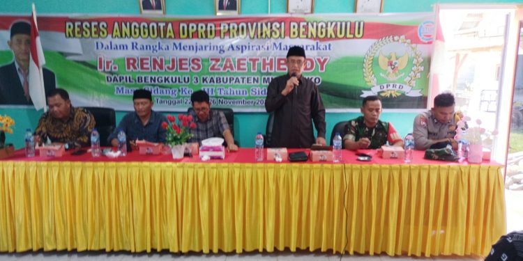 Jaring Aspirasi Masyarakat, Anggota DPRD Provinsi Ir.Renjes Zaeteddy Gelar Reses Masa Sidang ke III di Kecamatan Ipuh