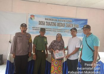 BLT-DD Triwulan Terakhir Tahun 2022 Tanjung Medan Cair, Bhabinkamtibmas Beri Himbauan