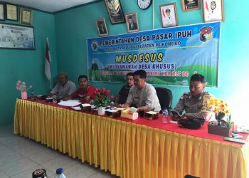 Pemdes Pasar Ipuh Gelar Musdessus Verifikasi & Penetapan Keluarga Penerima Manfaat (KPM) BLT-DD tahun 2023