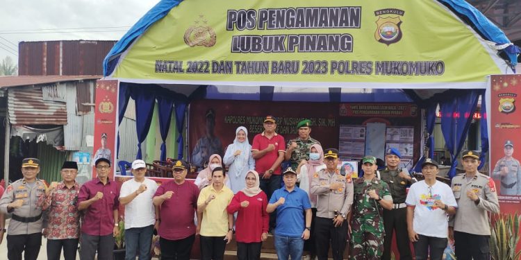 Bupati Mukomuko Bersama Jajaran Forkompimda Cek dan Tinjau Pospam Nataru