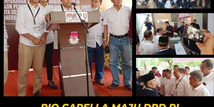 Maju DPD RI di Pemilu 2024, Rio Capella Bawa Syarat 2024 Pendukung ke KPU Provinsi Bengkulu