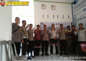 Jumat Curhat Polsek Sungai Rumbai dengan Pemdes dan Warga Desa Gajah Mati