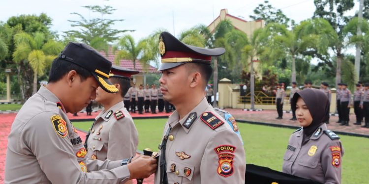 Polres Mukomuko Gelar Upacara Sertijab dan Kenal Pamit Kasat Reskrim