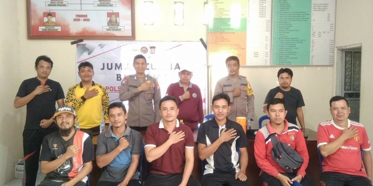Jumat Curhat Polsek Sungai Rumbai Dengar Curhatan Pemdes Retak Mudik