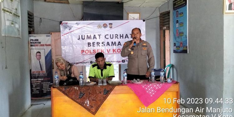 Jum’at Curhat Polsek V Koto Serap Aspirasi Pemdes Sungai Lintang
