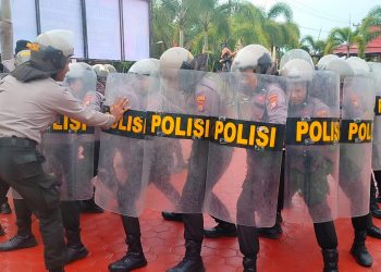 Tingkatkan Skill dan Pertajam Kemampuan Dalmas, Sat Samapta Polres Mukomuko Gelar Latihan Rutin