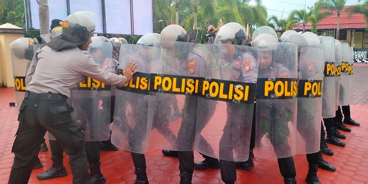 Tingkatkan Skill dan Pertajam Kemampuan Dalmas, Sat Samapta Polres Mukomuko Gelar Latihan Rutin