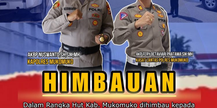 Jelang HUT Kabupaten Mukomuko, Satlantas Polres Mukomuko Himbau Masyarakat Untuk Selalu Tertib Berlalulintas
