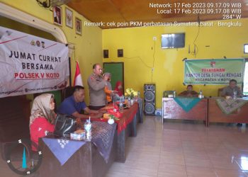 Giat Jumat Curhat Polsek V Koto Serap Aspirasi Warga dan Pemdes Sungai Rengas