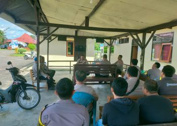 Kunjungi Polsek Mukomuko Selatan, Kabag SDM Polres Mukomuko Sampaikan Perintah Pimpinan