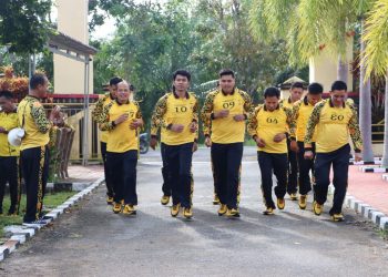 Diikuti Seluruh Personel, Polres Mukomuko Gelar Tes Kesamaptaan Jasmani