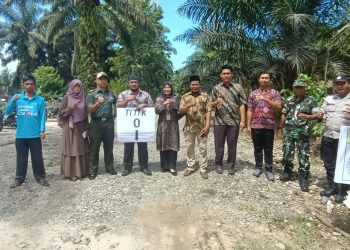 Pemdes Tanjung Medan Gelar Pra Pembangunan Jalan Desa di Tahun 2023