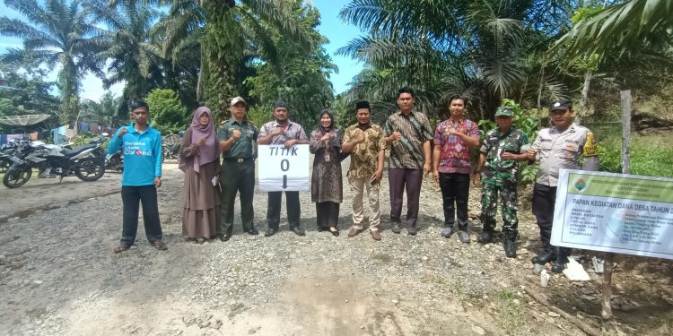 Pemdes Tanjung Medan Gelar Pra Pembangunan Jalan Desa di Tahun 2023