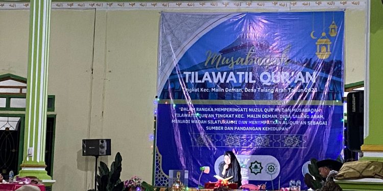 Memperingati Nuzul Quran, Risma Masjid Nurul Iman Talang Arah Mengelar MTQ