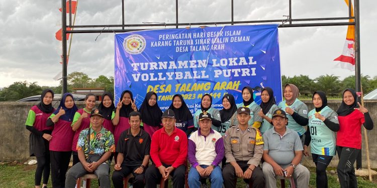 Karang Taruna Sinar Malin Deman Desa Talang Arah Gelar Turnamen Bola Voli Putri