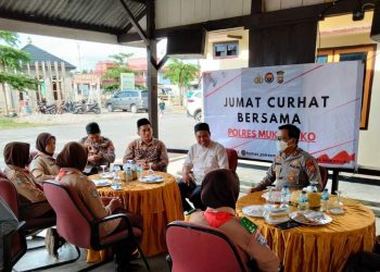 Jumat Curhat Polres Mukomuko Bersama Organisasi Sekolah Pik-R, PMR dan Pramuka Siaga Kecamatan Ipuh
