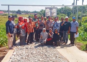 Pemdes Pasar Baru Gelar Monev Pembangunan Tahap 1 TA 2023