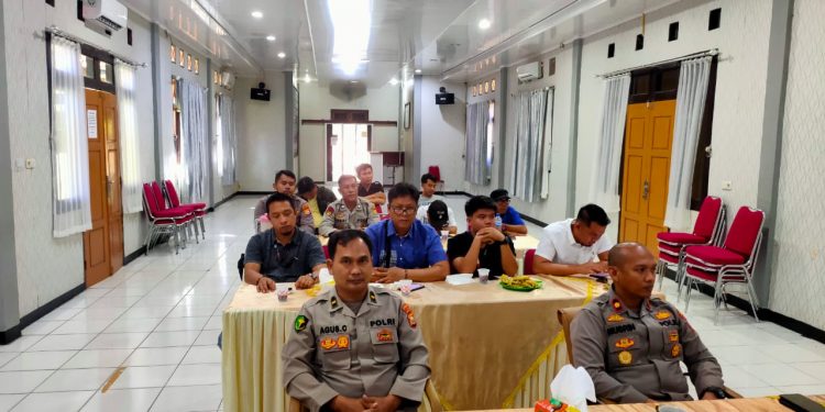 Polres Mukomuko Bersama Insan Pers Ikuti Dialog Virtual Penguatan Internal Polri