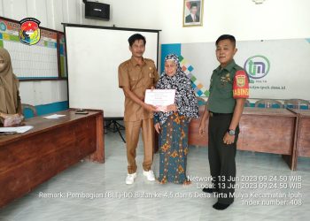 Senyum Manis KPM, BLT-DD Tahun 2023 Triwulan Kedua Desa Tirta Mulya Cair