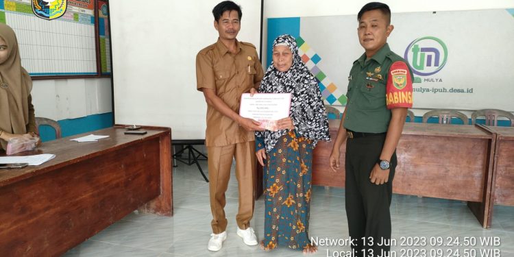 Senyum Manis KPM, BLT-DD Tahun 2023 Triwulan Kedua Desa Tirta Mulya Cair