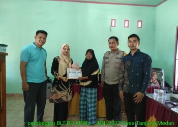 Pemdes Tanjung Medan Saluran BLT-DD Triwulan Kedua TA 2023