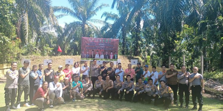 Menyambut HUT Bhayangkara Ke -77, Polres Mukomuko Gelar Lomba Menembak