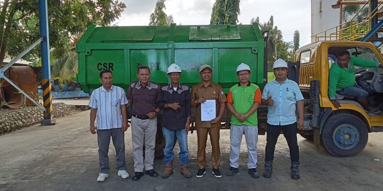 Bentuk Kepedulian Lingkungan, PT .DDP Perbaiki Kontainer Sampah Milik DLH Kabupaten Mukomuko