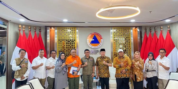 Koordinasi Peningkatan Penanggulangan Bencana, Gubernur Rohidin Bertemu Kepala BNPB RI