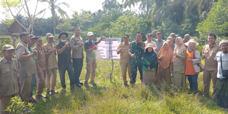 Pemdes Pasar Baru Gelar Titik Nol Pembangunan Fisik Tahap II Tahun 2023
