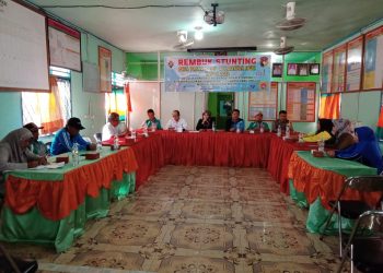 Edukasi Tekait Menekan Angka Stunting di Desa,Pemdes Pasar Baru Gelar Rembuk