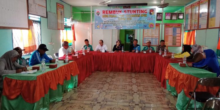 Edukasi Tekait Menekan Angka Stunting di Desa,Pemdes Pasar Baru Gelar Rembuk