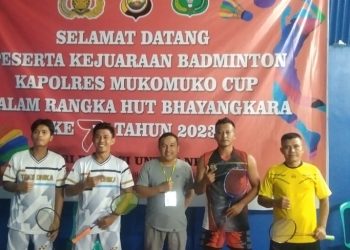 Semarak Hari Bhayangkara ke 77, MOI Mukomuko Tundukan Pasar Sebelah di Kapolres Mukomuko Cup 2023