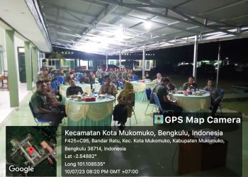 Bersama Merawat Kebangsaan, Dandim 0428/Mukomuko dan Jajaran FKPD Nobar KASAD Award 2023