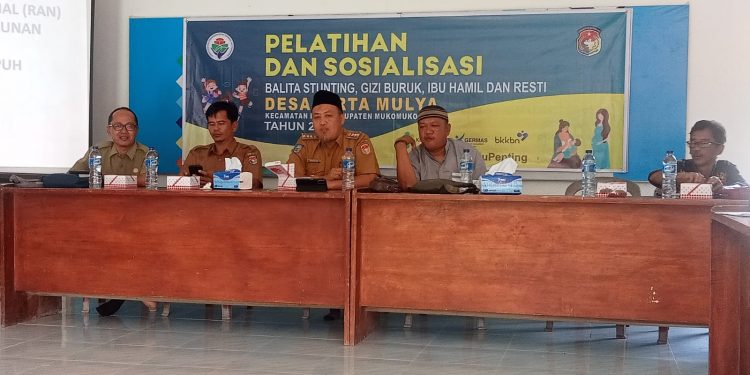 Upaya Mengedukasi Masyarakat Tekait Bahaya Stunting, Pemdes Tirta Mulya Gelar Rembuk & Pelatihan Stunting