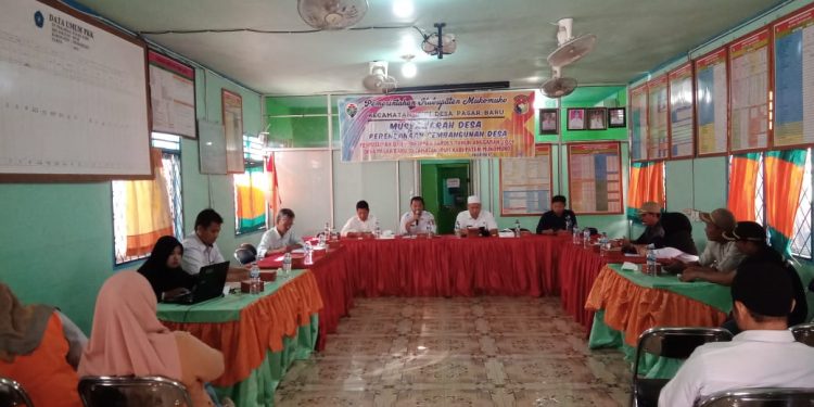 Memaksimalkan Program Kerja Desa, BPD & Pemdes Pasar Baru Gelar MUSdes