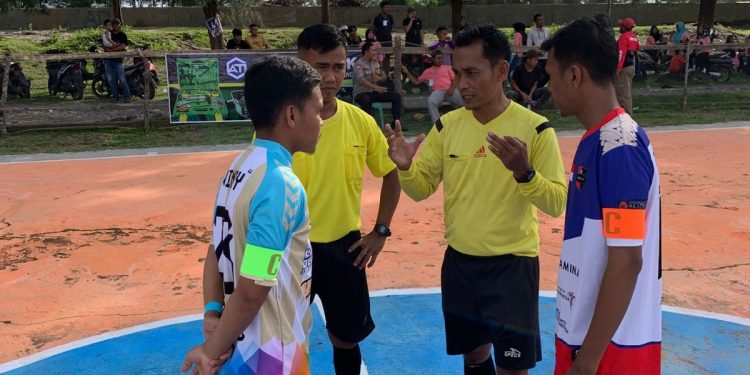 Open Turnamen Futsal Pantai Abrasi Ipuh Ke II Resmi Dibuka : Anang Topriansyah, Junjung Tinggi Sportivitas dan Fair Play