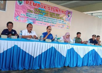 Stop Stunting, Pemdes Tanjung Jaya Gelar Rembuk Stunting di Desa