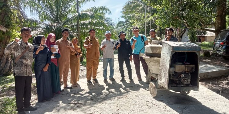 Pemdes Tanjung Medan Gelar Monev Pembangunan Tahap II TA.2023