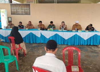 Tertib dan Disiplin Anggaran, Pemdes Tanjung Jaya Melaksanakan Giat Monitoring dan Evaluasi (MONEV) Pembangunan Tahap II Tahun 2023