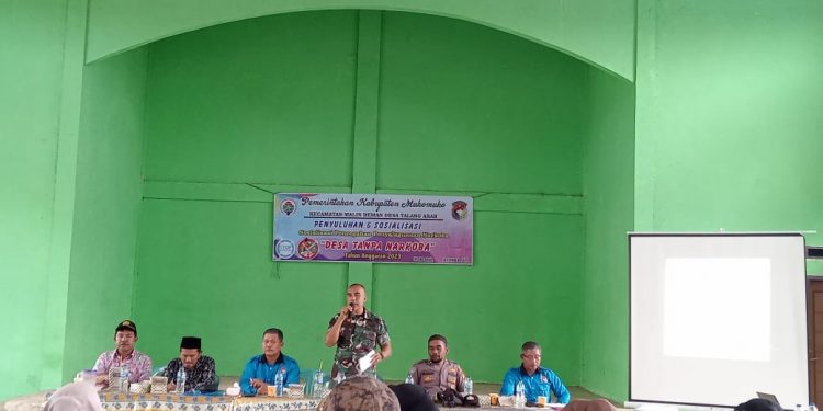 Pemdes Talang Arah : Penyuluhan Gerakan Anti Narkoba, Danramil 02 Ipuh Sampaikan ini